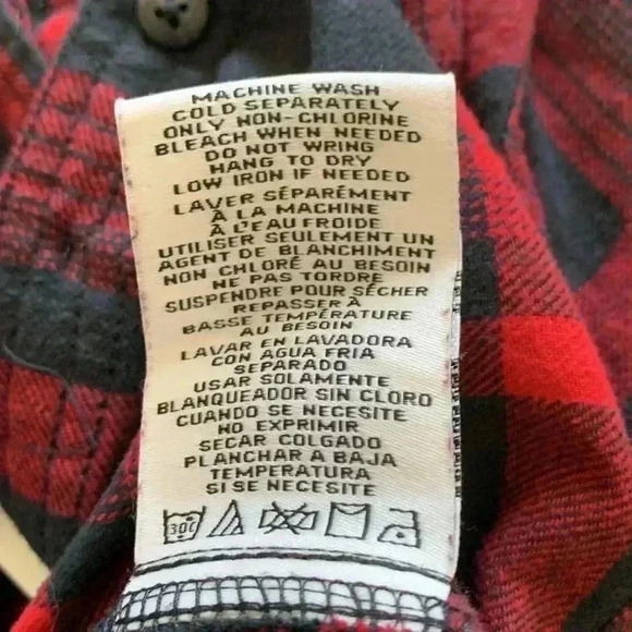 Boston Traders Hi-Low Light Flannel Button Down  Long Sleeve Shirt With Hood - Picture 4 of 5